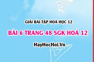 Giải bài 6 trang 48 SGK Hoá 12: Tính chất hoá học của Amino Axit